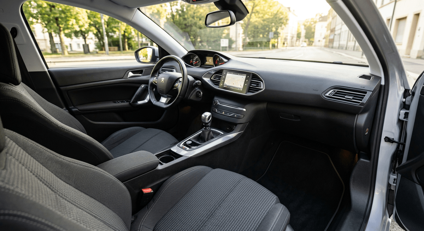 Intérieur de véhicule impeccable après nettoyage PBC