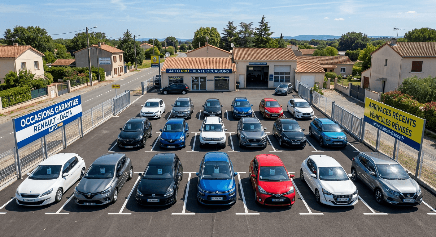 Parc automobile de concessionnaire — service de nettoyage professionnel pour garages à Agen