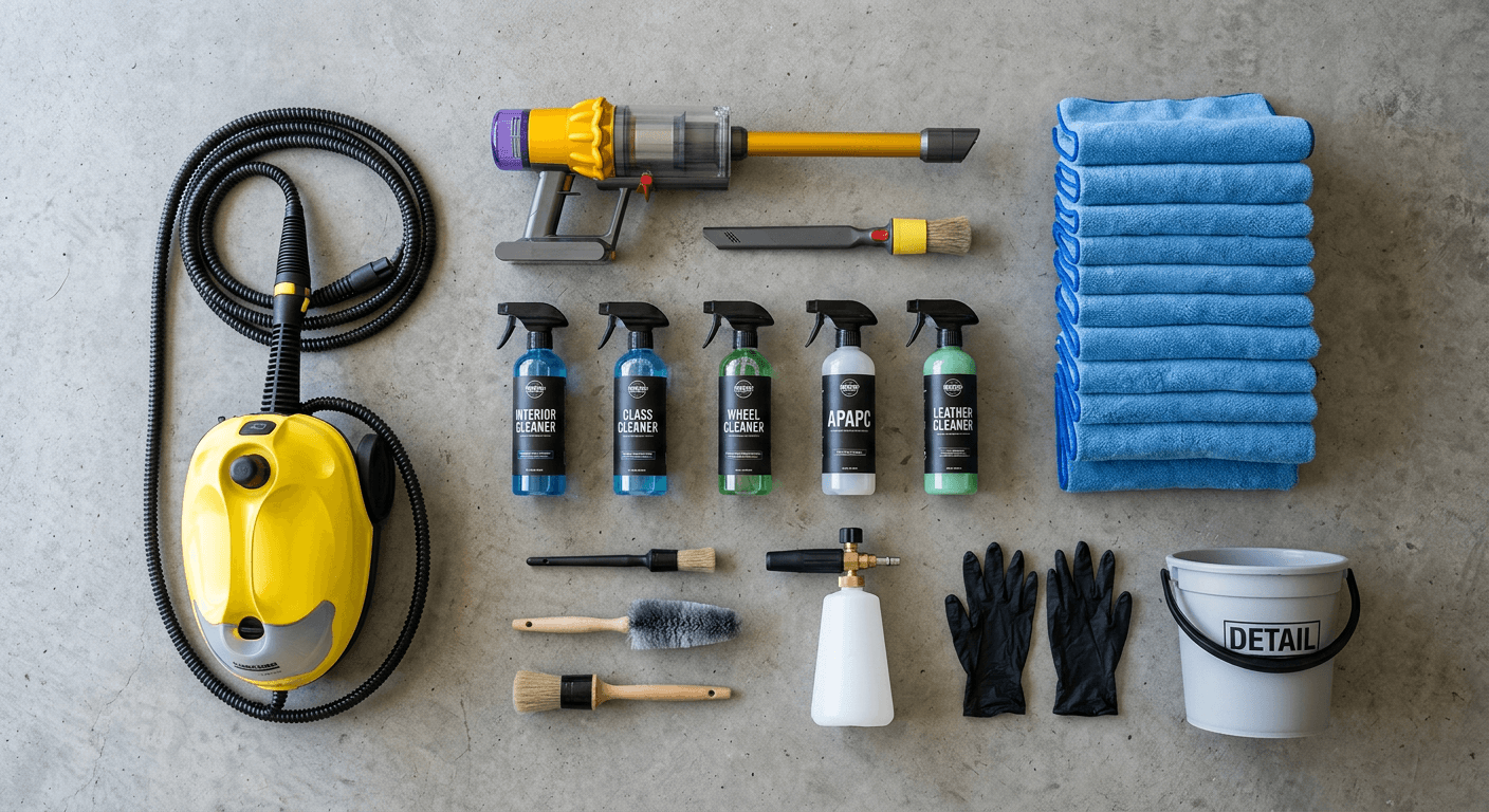 Équipement professionnel de nettoyage auto — guide et conseils