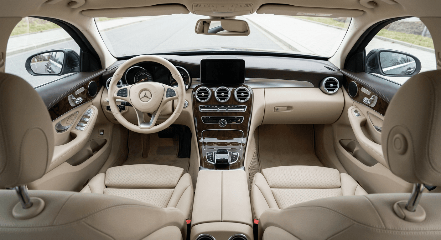 Cuir Mercedes Classe C rénové après nettoyage PREMIUM PBC