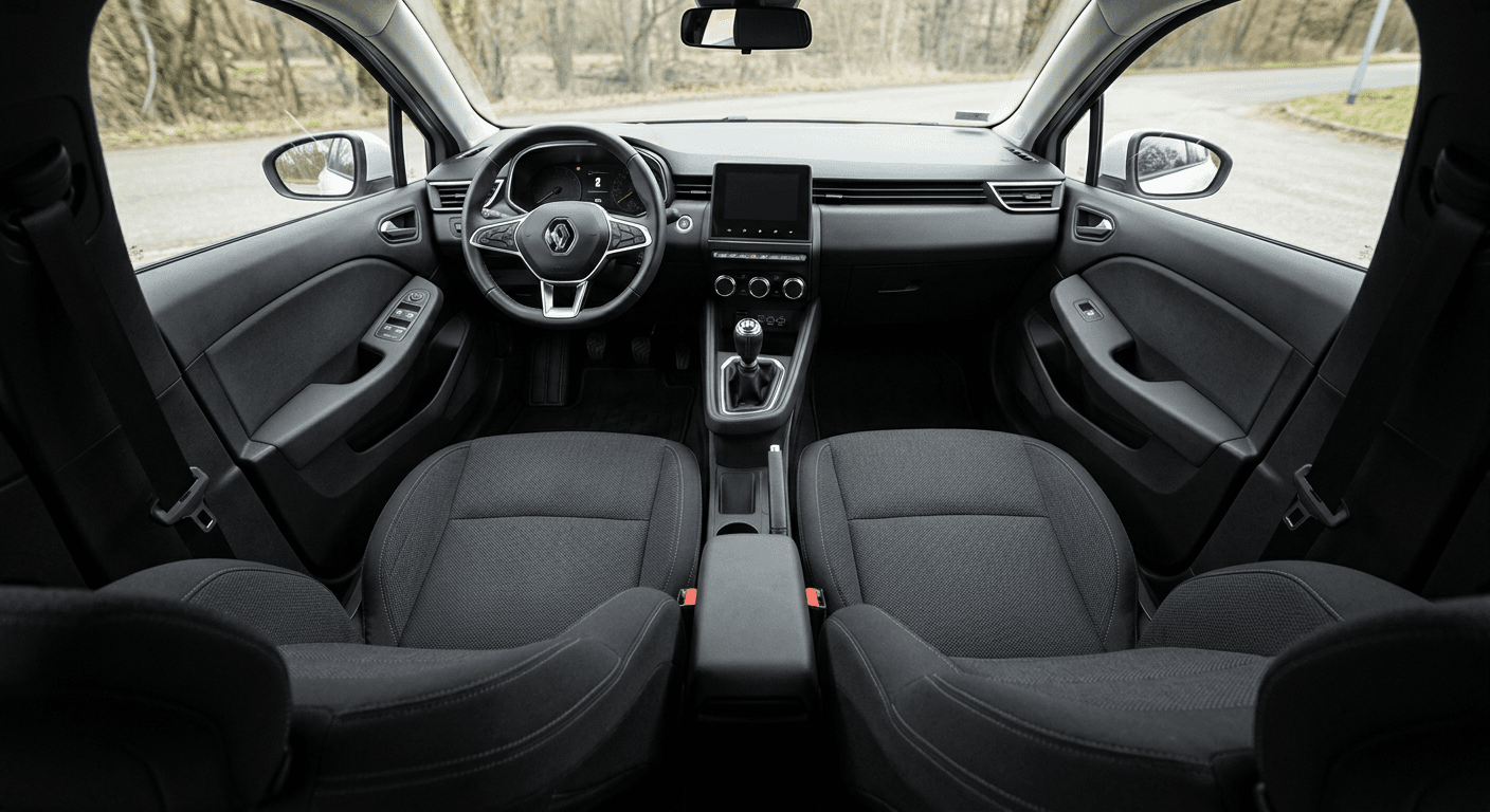 Sièges Renault Clio après shampouinage PBC