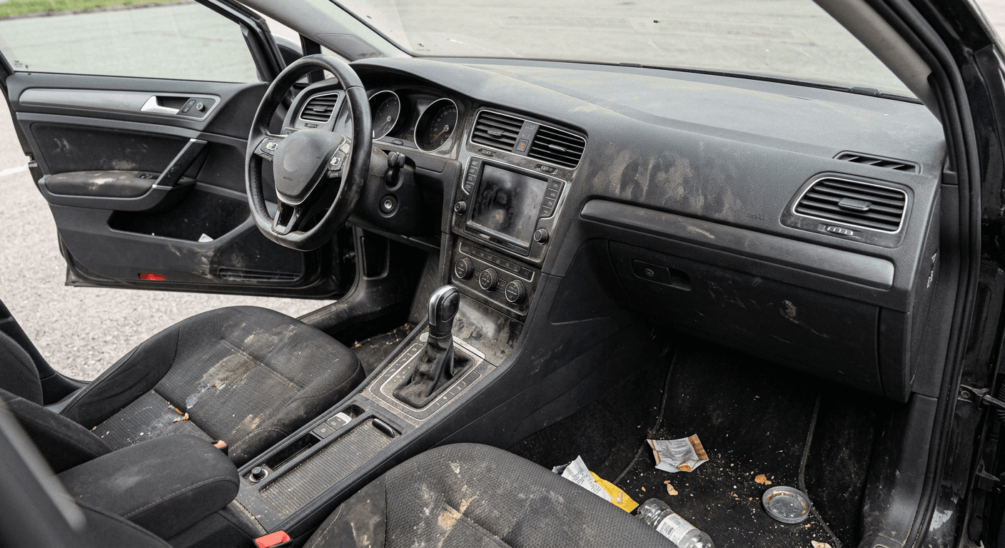 Intérieur Volkswagen Golf VII avant préparation